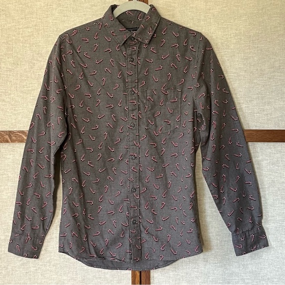 Arrow Other - Arrow Blue Jeans Co Flannel Candy Cane Christmas Shirt - Small